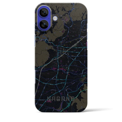 【長野（長野県）】地図柄iPhoneケース（バックカバータイプ）