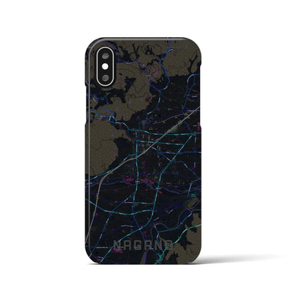 【長野（長野県）】地図柄iPhoneケース（バックカバータイプ）