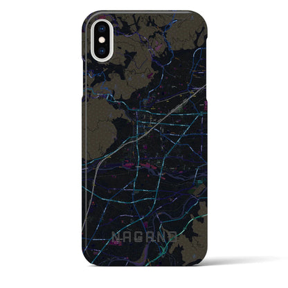 【長野（長野県）】地図柄iPhoneケース（バックカバータイプ）