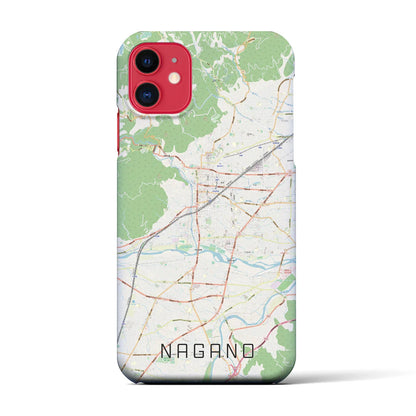 【長野（長野県）】地図柄iPhoneケース（バックカバータイプ）