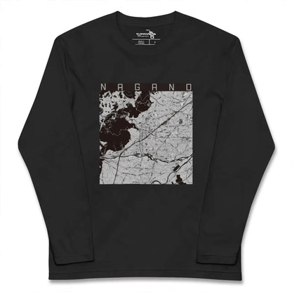 【長野（長野県）】地図柄ロングスリーブTシャツ