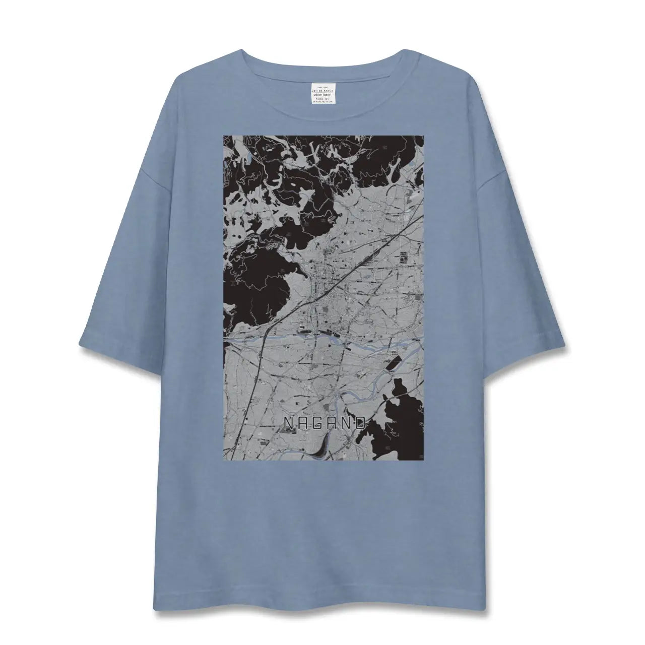 【長野（長野県）】地図柄ビッグシルエットTシャツ