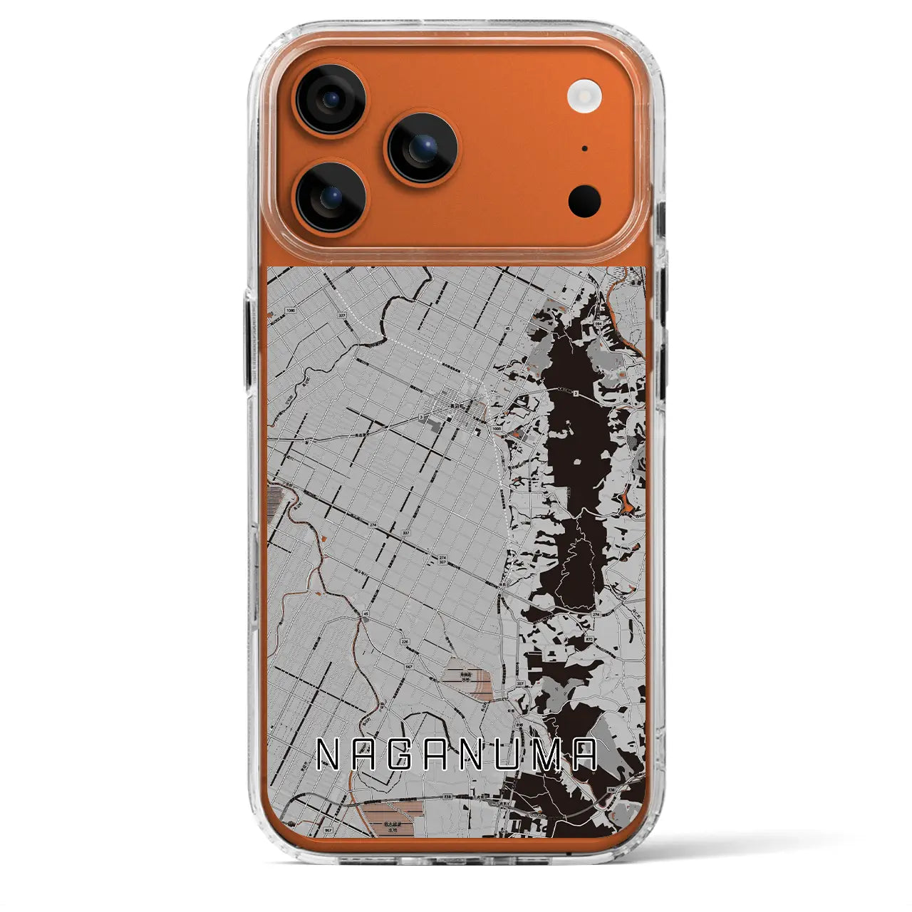 【長沼（北海道）】地図柄iPhoneケース（MagSafeタイプ）