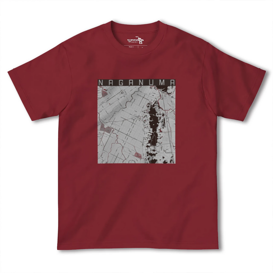 【長沼(北海道)】地図柄ヘビーウェイトTシャツ
