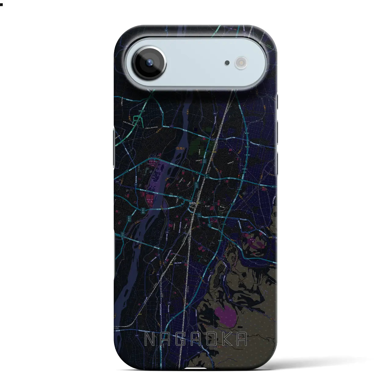 【長岡（新潟県）】地図柄iPhoneケース（バックカバータイプ）