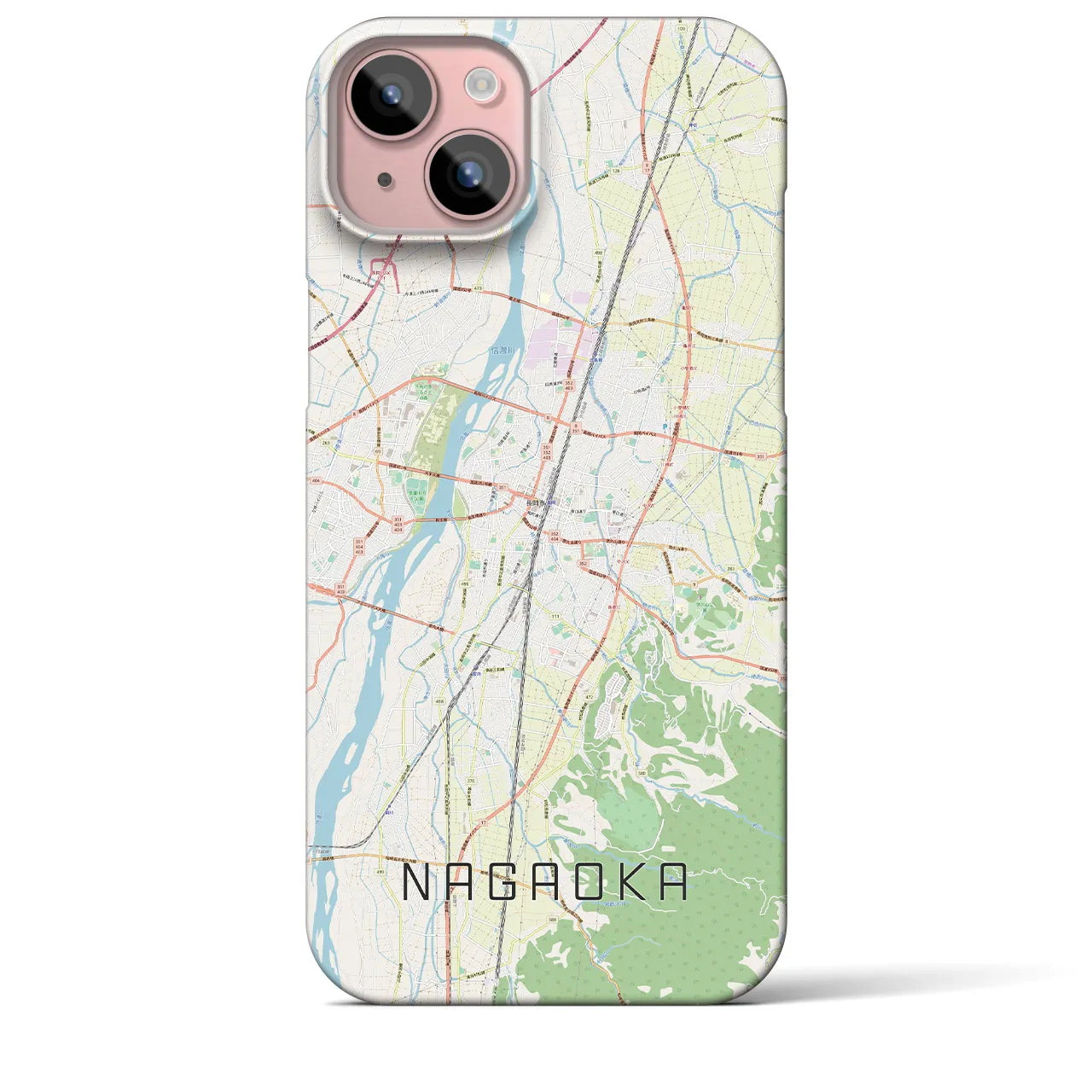 【長岡（新潟県）】地図柄iPhoneケース（バックカバータイプ）