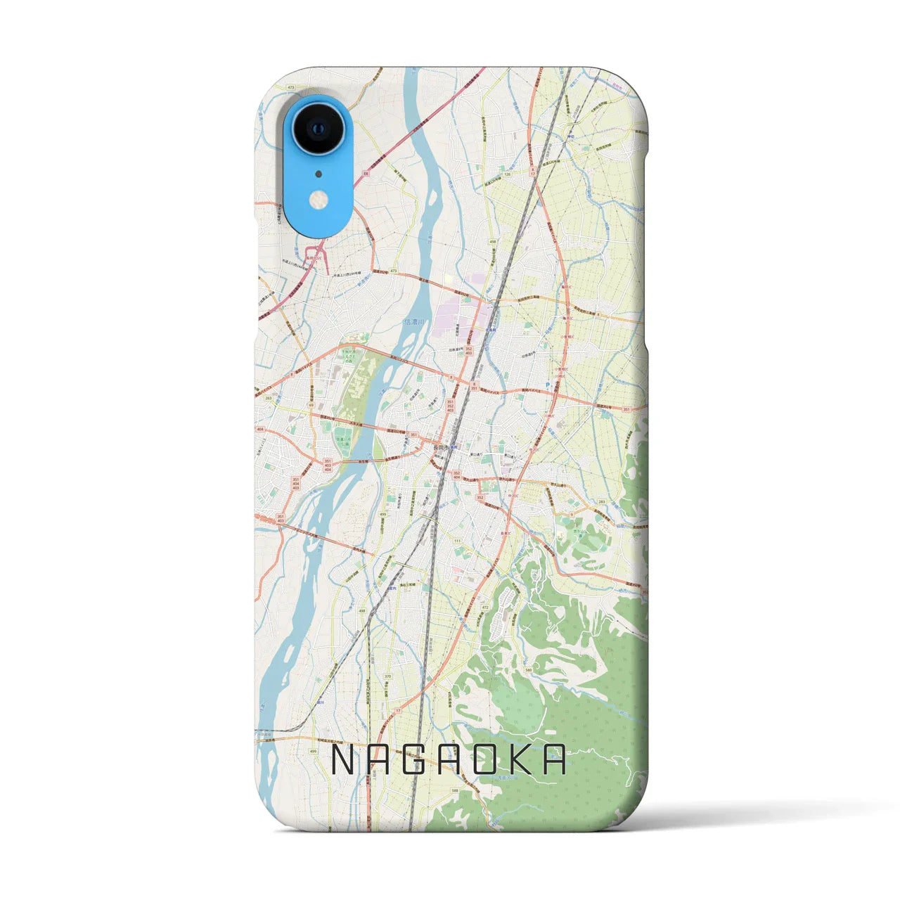 【長岡（新潟県）】地図柄iPhoneケース（バックカバータイプ）