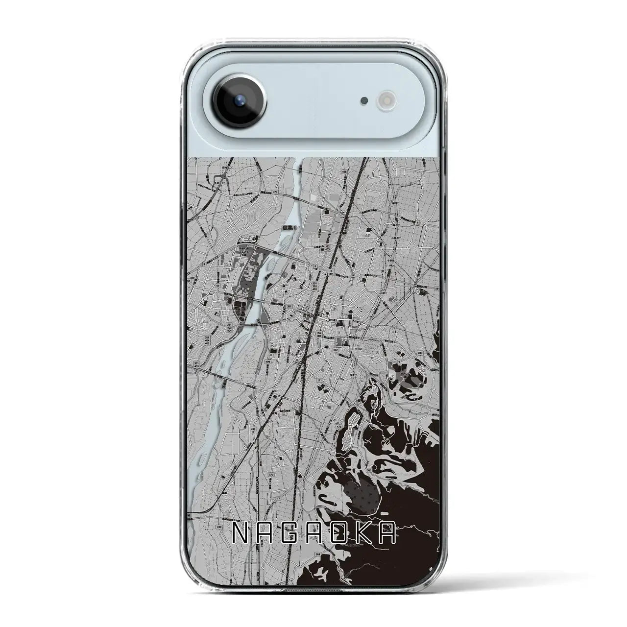 【長岡（新潟県）】地図柄iPhoneケース（クリアタイプ）