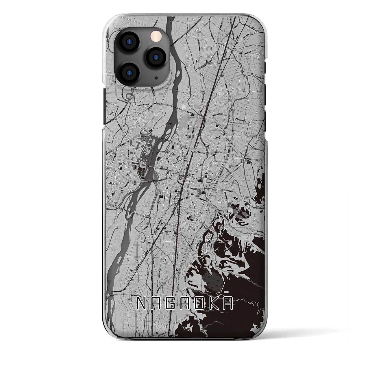 【長岡（新潟県）】地図柄iPhoneケース（クリアタイプ）