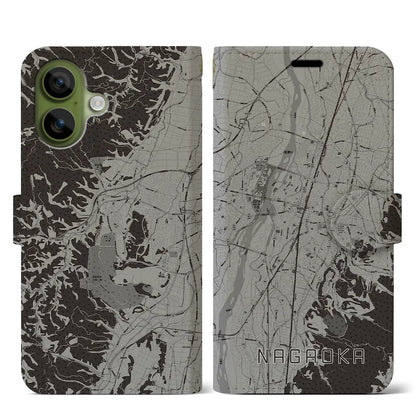 【長岡（新潟県）】地図柄iPhoneケース（手帳タイプ）