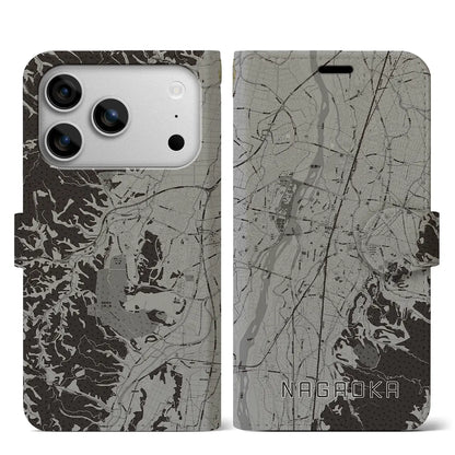 【長岡（新潟県）】地図柄iPhoneケース（手帳タイプ）