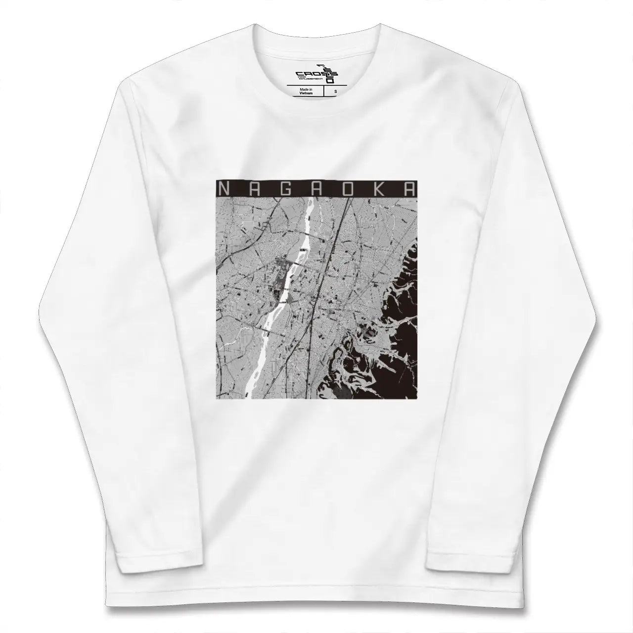 【長岡（新潟県）】地図柄ロングスリーブTシャツ