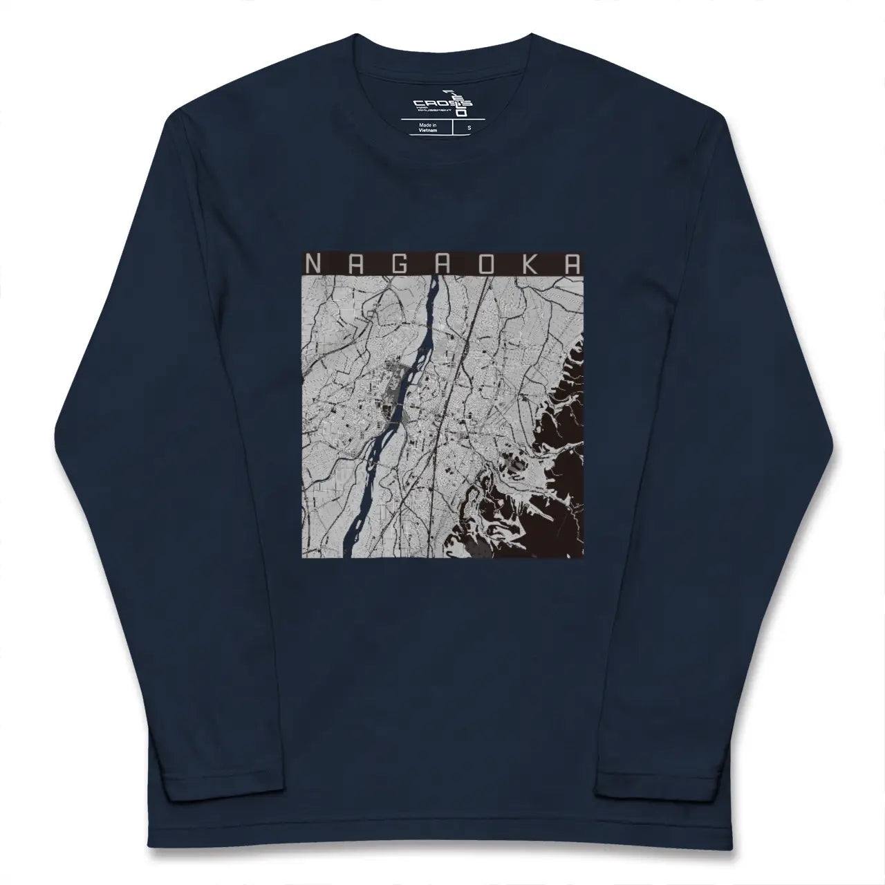 【長岡（新潟県）】地図柄ロングスリーブTシャツ