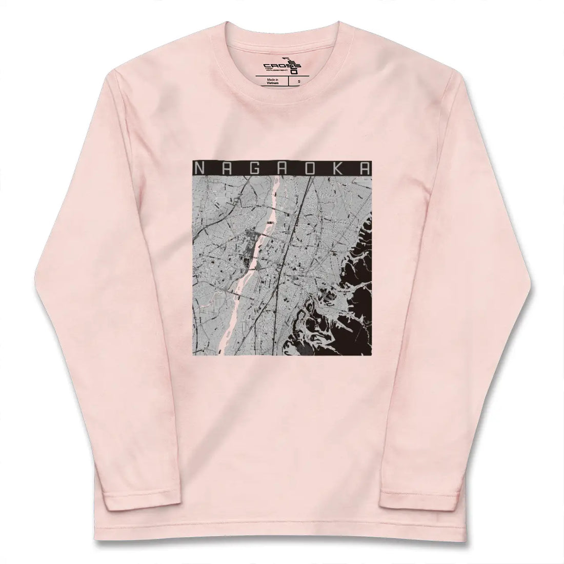 【長岡（新潟県）】地図柄ロングスリーブTシャツ