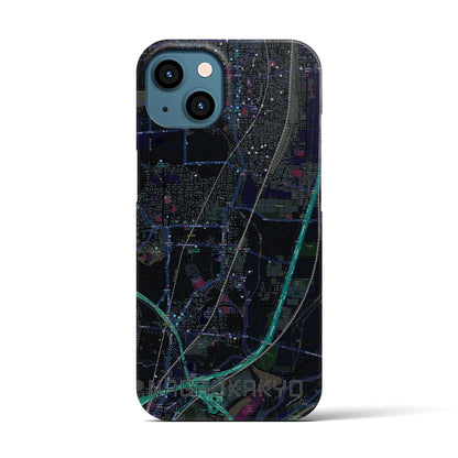 【長岡京（京都府）】地図柄iPhoneケース（バックカバータイプ）