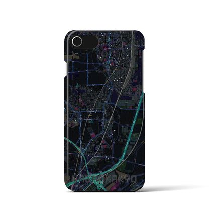 【長岡京（京都府）】地図柄iPhoneケース（バックカバータイプ）