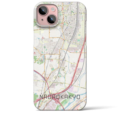 【長岡京（京都府）】地図柄iPhoneケース（バックカバータイプ）