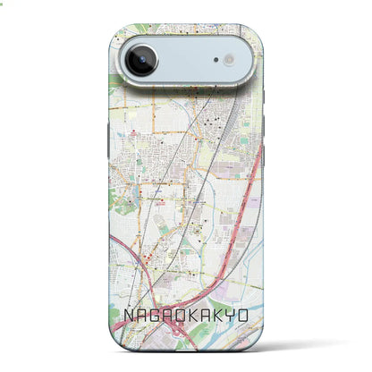 【長岡京（京都府）】地図柄iPhoneケース（バックカバータイプ）