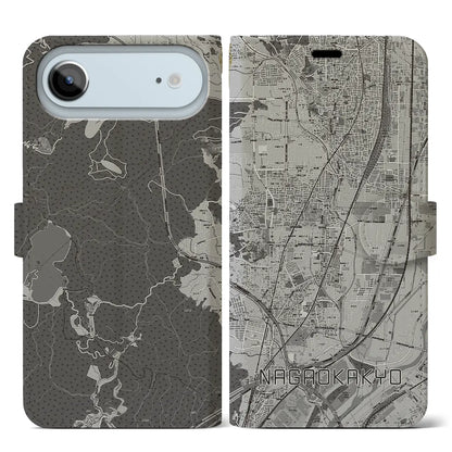 【長岡京（京都府）】地図柄iPhoneケース（手帳タイプ）