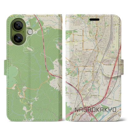 【長岡京（京都府）】地図柄iPhoneケース（手帳タイプ）