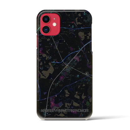 【流山おおたかの森（千葉県）】地図柄iPhoneケース（バックカバータイプ）