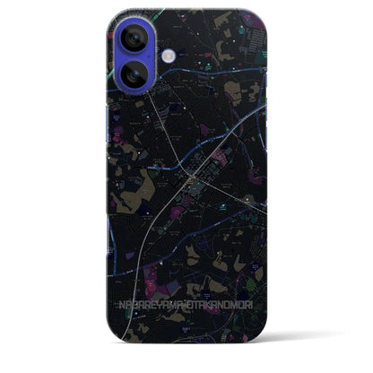 【流山おおたかの森（千葉県）】地図柄iPhoneケース（バックカバータイプ）