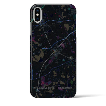 【流山おおたかの森（千葉県）】地図柄iPhoneケース（バックカバータイプ）