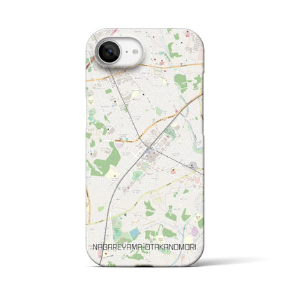 【流山おおたかの森（千葉県）】地図柄iPhoneケース（バックカバータイプ）