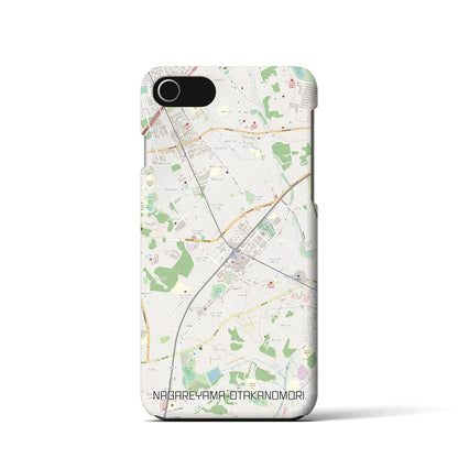 【流山おおたかの森（千葉県）】地図柄iPhoneケース（バックカバータイプ）