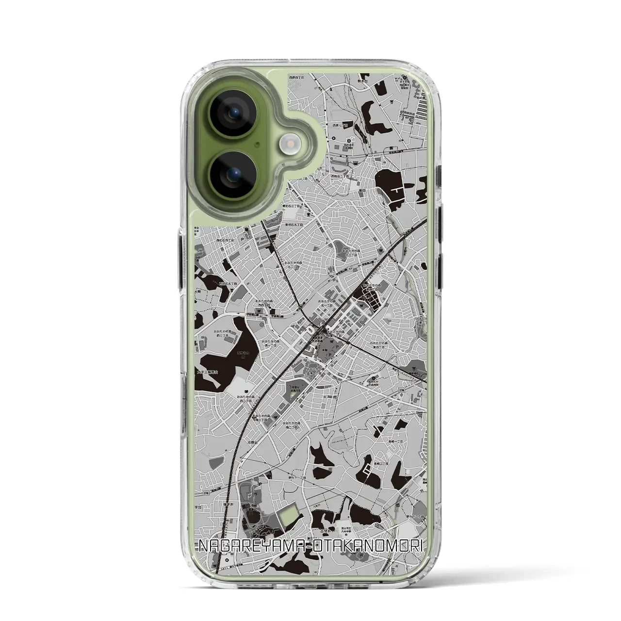 【流山おおたかの森（千葉県）】地図柄iPhoneケース（MagSafeタイプ）