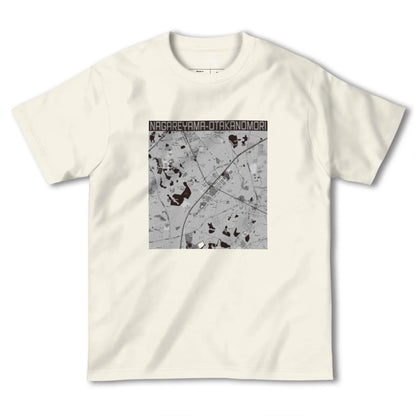 【流山おおたかの森（千葉県）】地図柄ヘビーウェイトTシャツ