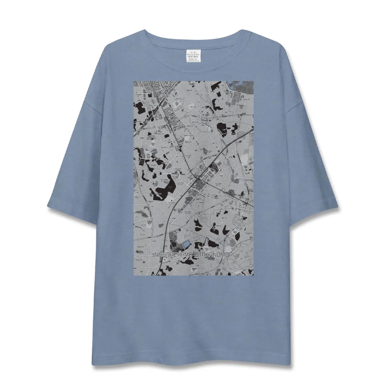 【流山おおたかの森（千葉県）】地図柄ビッグシルエットTシャツ