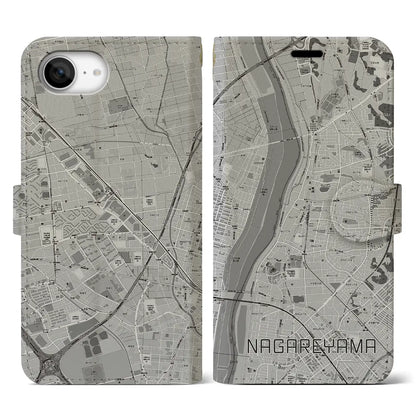 【流山（千葉県）】地図柄iPhoneケース（手帳タイプ）