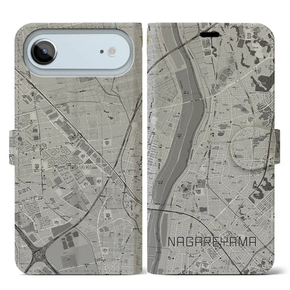 【流山（千葉県）】地図柄iPhoneケース（手帳タイプ）