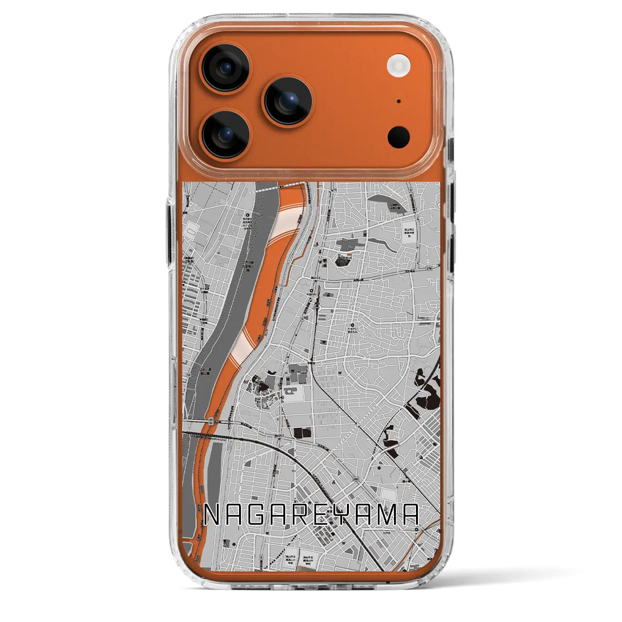 【流山（千葉県）】地図柄iPhoneケース（MagSafeタイプ）