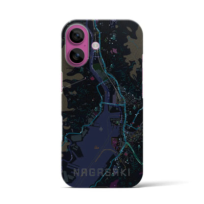 【長崎（長崎県）】地図柄iPhoneケース（バックカバータイプ）