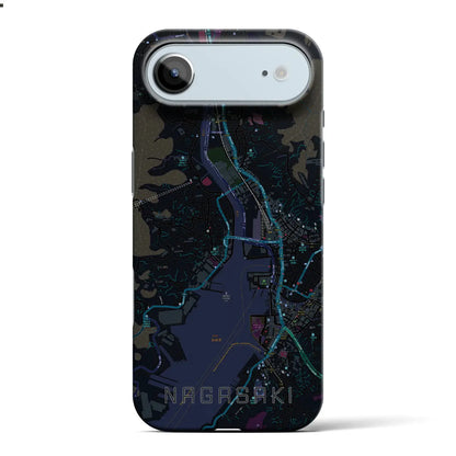 【長崎（長崎県）】地図柄iPhoneケース（バックカバータイプ）