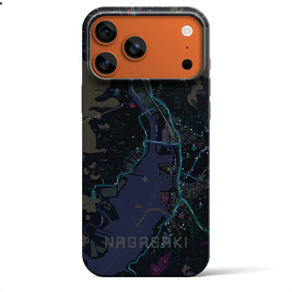 【長崎（長崎県）】地図柄iPhoneケース（バックカバータイプ）