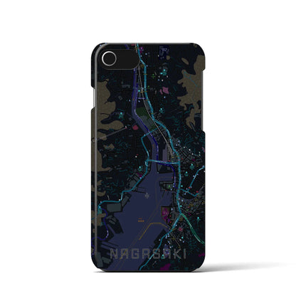 【長崎（長崎県）】地図柄iPhoneケース（バックカバータイプ）