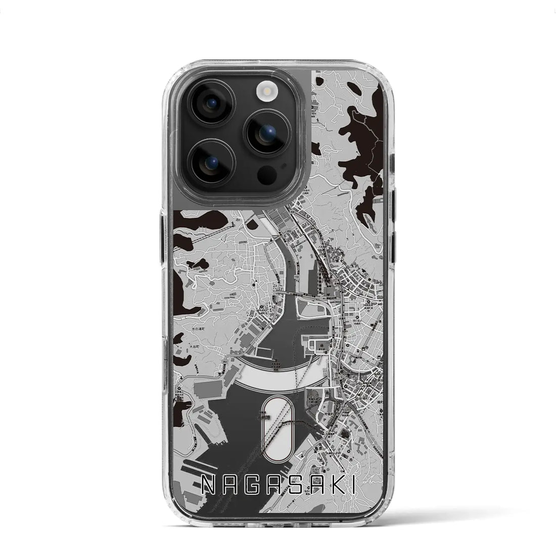 【長崎(長崎県)】地図柄iPhoneケース(MagSafeタイプ)