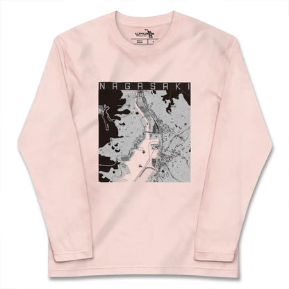 【長崎（長崎県）】地図柄ロングスリーブTシャツ