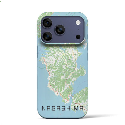 【長島（鹿児島県）】地図柄iPhoneケース（バックカバータイプ）
