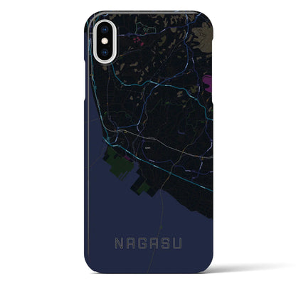 【長洲（熊本県）】地図柄iPhoneケース（バックカバータイプ）