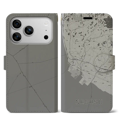 【長洲（熊本県）】地図柄iPhoneケース（手帳タイプ）