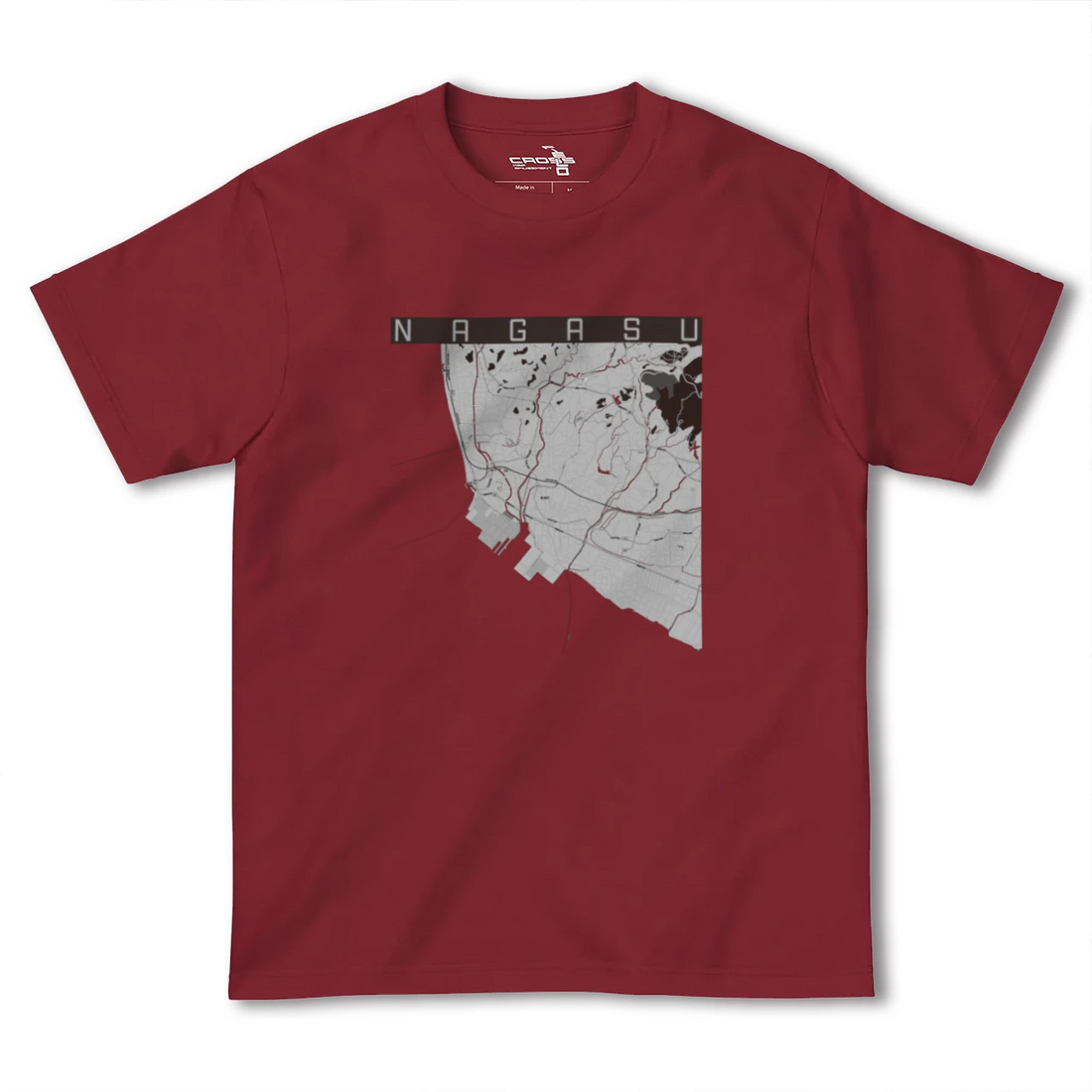 【長洲(熊本県)】地図柄ヘビーウェイトTシャツ