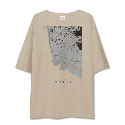 【長洲（熊本県）】地図柄ビッグシルエットTシャツ