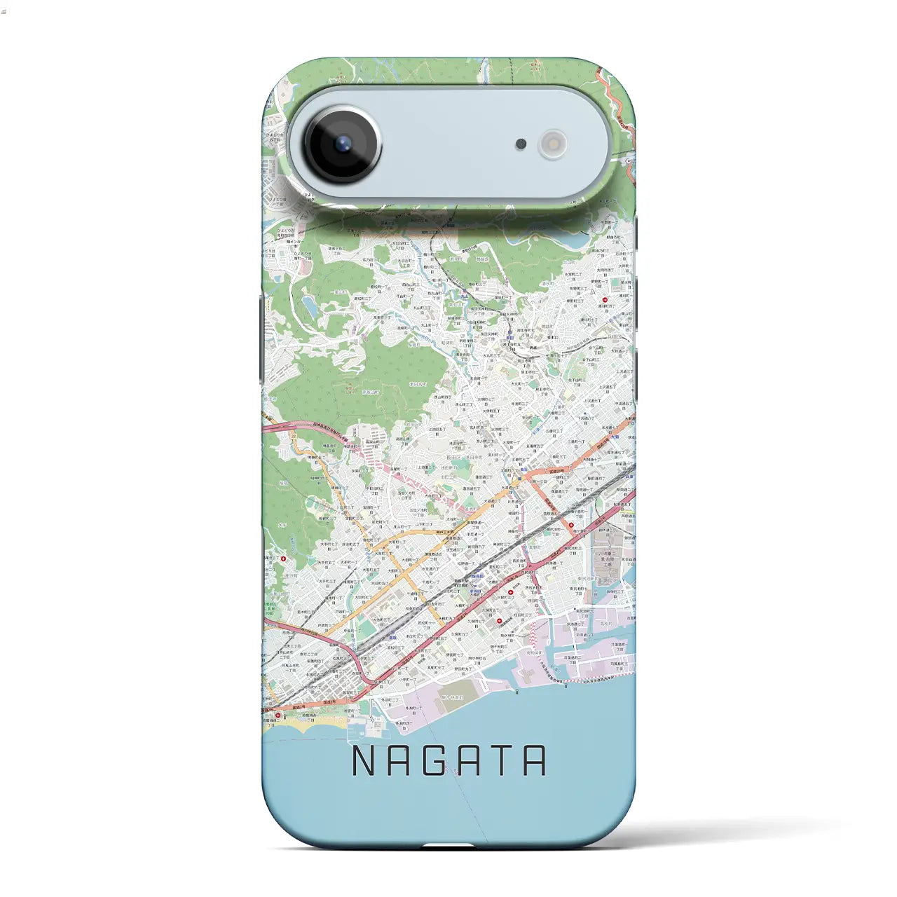 【長田（兵庫県）】地図柄iPhoneケース（バックカバータイプ）