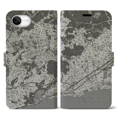 【長田（兵庫県）】地図柄iPhoneケース（手帳タイプ）