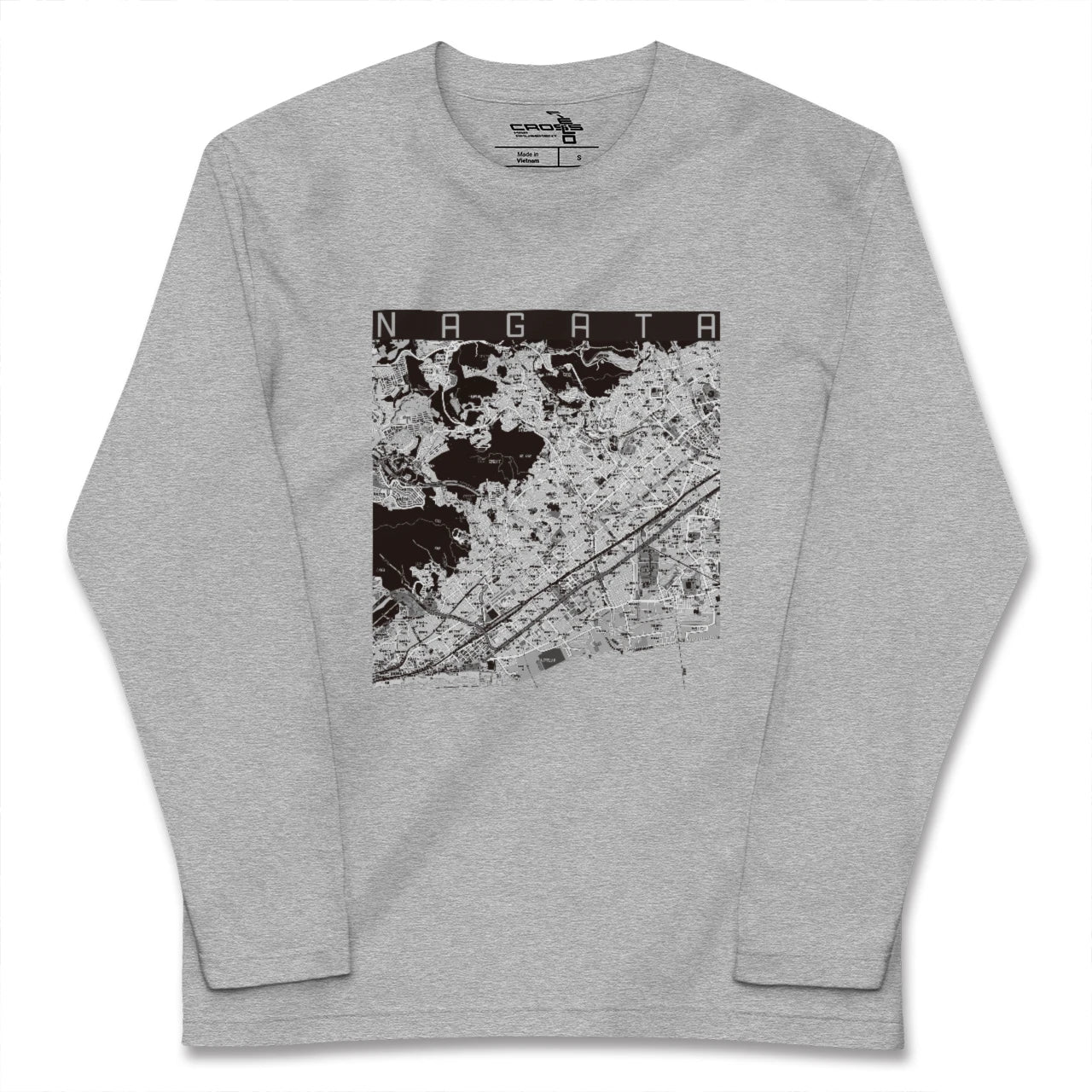 【長田（兵庫県）】地図柄ロングスリーブTシャツ
