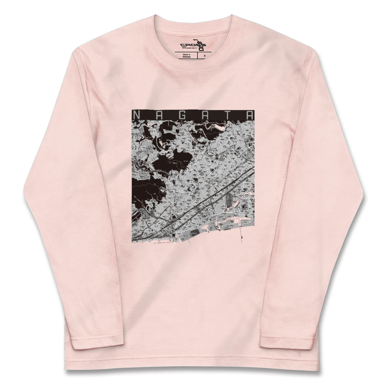 【長田（兵庫県）】地図柄ロングスリーブTシャツ